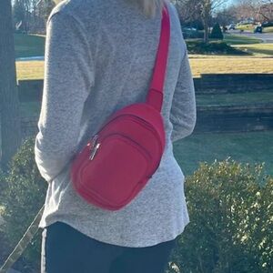 K Carroll Shelly Orange sling crossbody bag